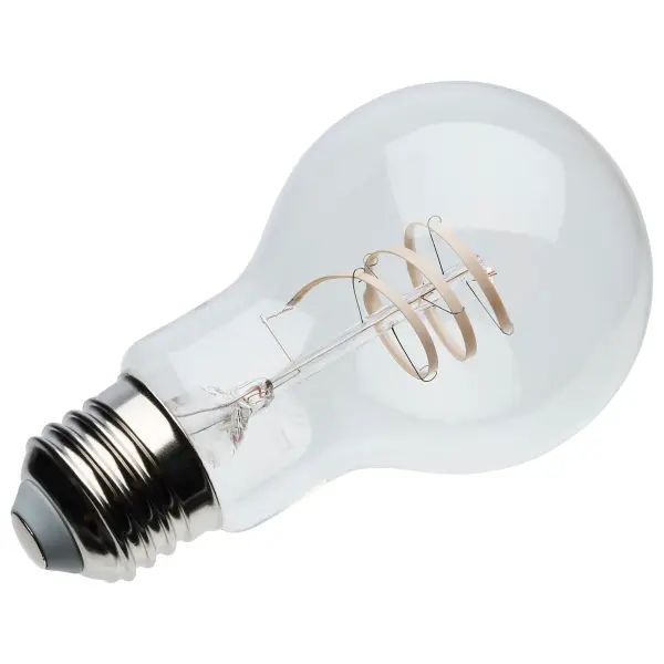 6 Watt A19 LED - Reminiscent - Flex Gray Coil Filament - E26 - 3000K - 120 Volt - Image 3