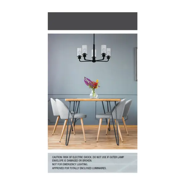 6 Watt A19 LED - Reminiscent - Flex Gray Coil Filament - E26 - 3000K - 120 Volt - Image 8