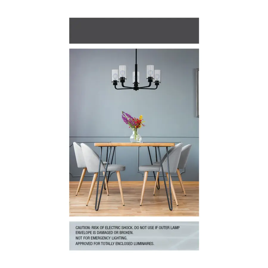 6 Watt A19 LED - Reminiscent - Flex Gray Coil Filament - E26 - 3000K - 120 Volt - Image 8