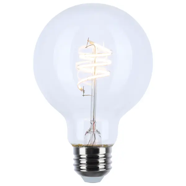 6 Watt G25 LED - Reminiscent - Flex Gray Coil Filament - E26 - 3000K - 120 Volt - Image 2