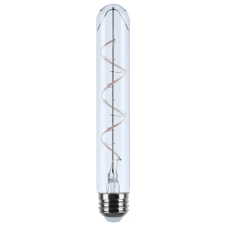 6 Watt T9 LED - Reminiscent - Flex Gray Coil Filament - E26 - 3000K - 120 Volt - Image 1