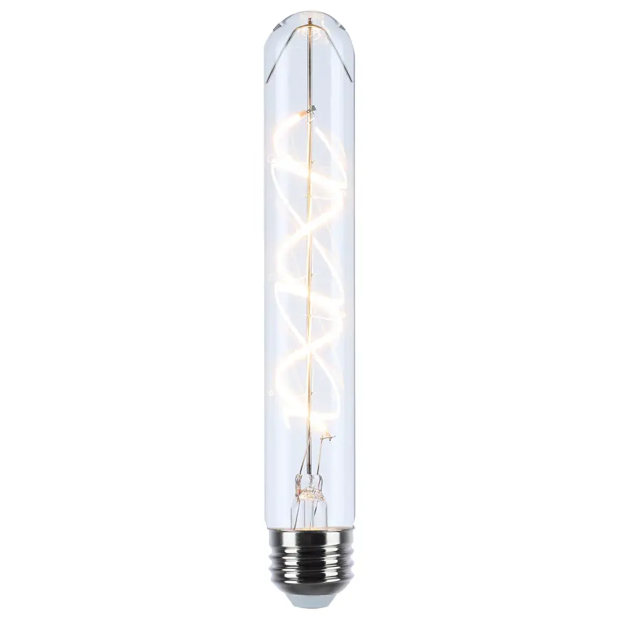 6 Watt T9 LED - Reminiscent - Flex Gray Coil Filament - E26 - 3000K - 120 Volt - Image 2