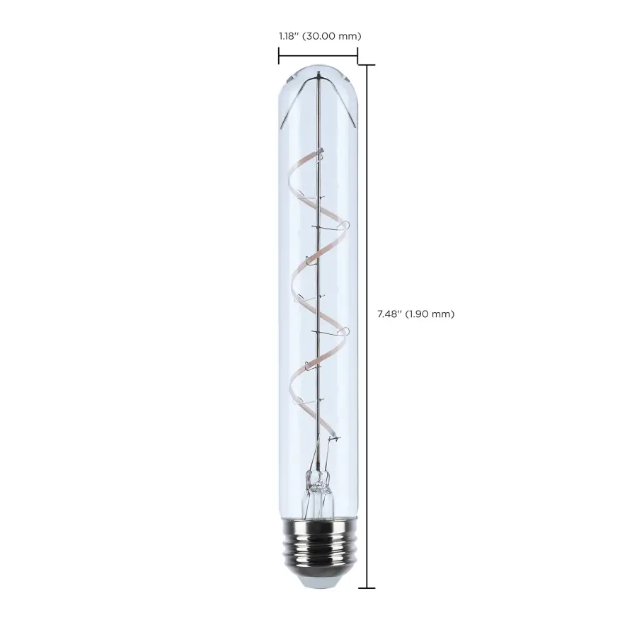 6 Watt T9 LED - Reminiscent - Flex Gray Coil Filament - E26 - 3000K - 120 Volt - Image 11
