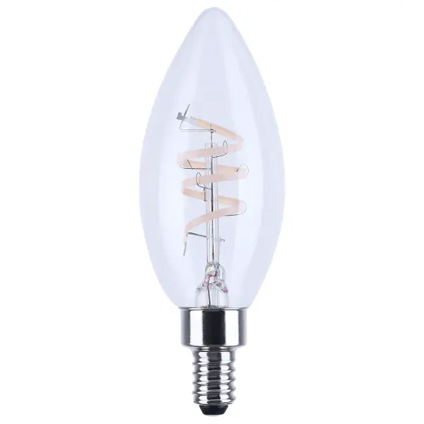4 Watt B11 LED - Reminiscent - Flex Gray Coil Filament - E12 - 3000K - 120 Volt - Image 1