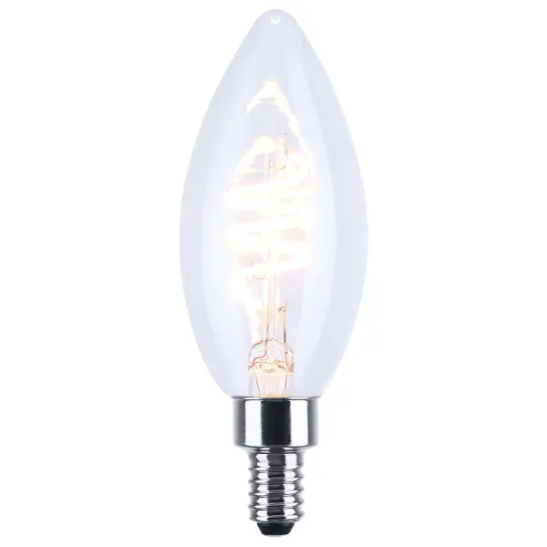 4 Watt B11 LED - Reminiscent - Flex Gray Coil Filament - E12 - 3000K - 120 Volt - Image 2