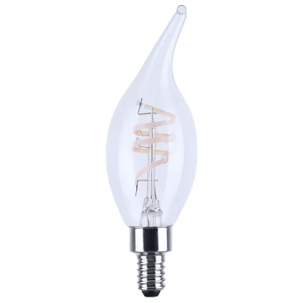4 Watt CA11 LED - Reminiscent - Flex Gray Coil Filament - E12 - 3000K - 120 Volt - Image 1