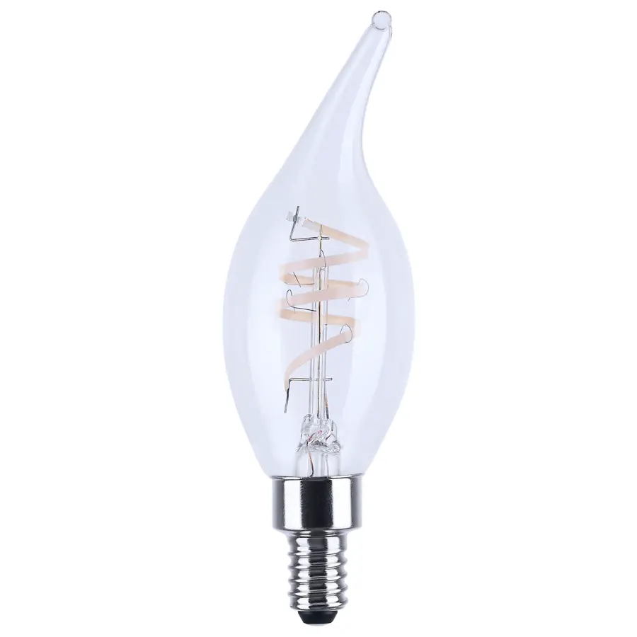 4 Watt CA11 LED - Reminiscent - Flex Gray Coil Filament - E12 - 3000K - 120 Volt - Image 1
