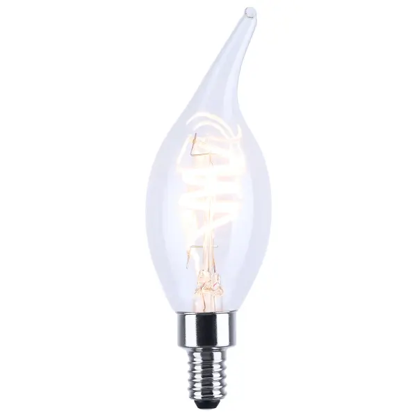 4 Watt CA11 LED - Reminiscent - Flex Gray Coil Filament - E12 - 3000K - 120 Volt - Image 2