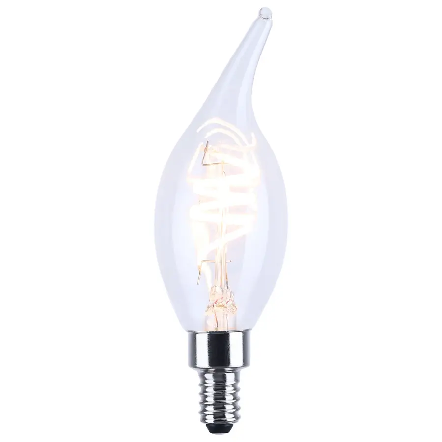 4 Watt CA11 LED - Reminiscent - Flex Gray Coil Filament - E12 - 3000K - 120 Volt - Image 2