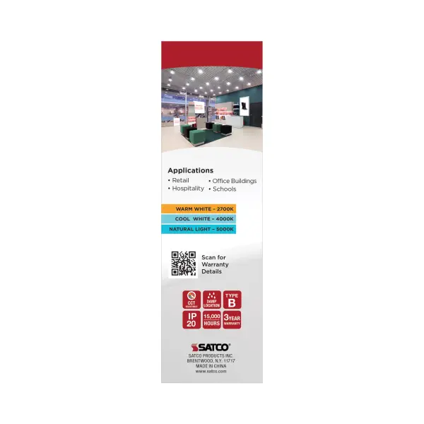 18 Watt LED PL - 27K/4K/5K CCT Selectable - GX32d-3 Base - 28W CFL Replacement - Type B Ballast Bypass - 120-277 Range Voltage - Image 8
