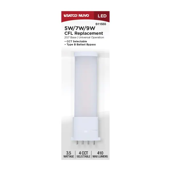 3.5 Watt - 2G7 Base - 27K/30K/35K/40K CCT Selectable - Frost Finish - Ballast Bypass - 120-277 Volt - Image 5