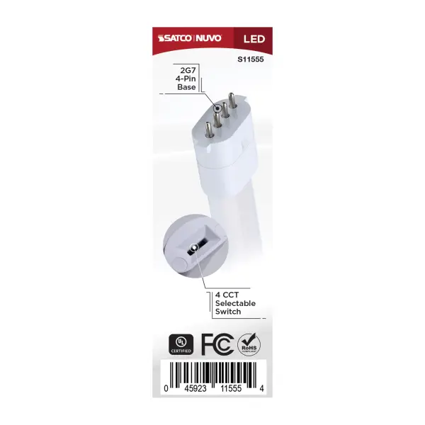 3.5 Watt - 2G7 Base - 27K/30K/35K/40K CCT Selectable - Frost Finish - Ballast Bypass - 120-277 Volt - Image 6