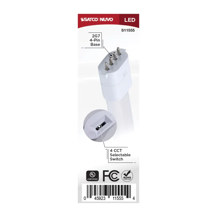 3.5 Watt - 2G7 Base - 27K/30K/35K/40K CCT Selectable - Frost Finish - Ballast Bypass - 120-277 Volt - Image 6