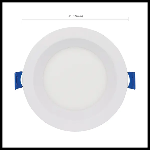 9 Watt - LED Direct Wire - Low Profile Regress Baffle Downlight - 4 Inch Round - Starfish IOT - Tunable White and RGB - 120 Volt - 90 CRI - White Finish - Image 13