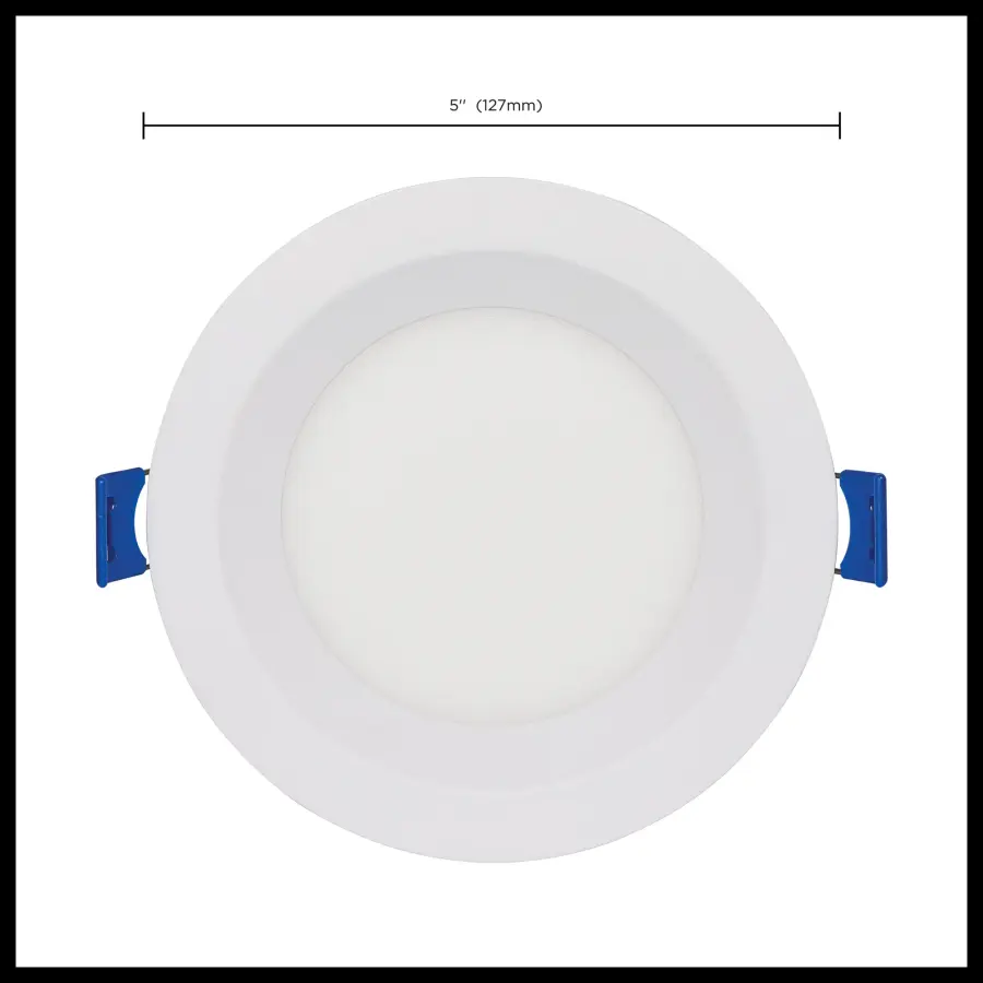 9 Watt - LED Direct Wire - Low Profile Regress Baffle Downlight - 4 Inch Round - Starfish IOT - Tunable White and RGB - 120 Volt - 90 CRI - White Finish - Image 13