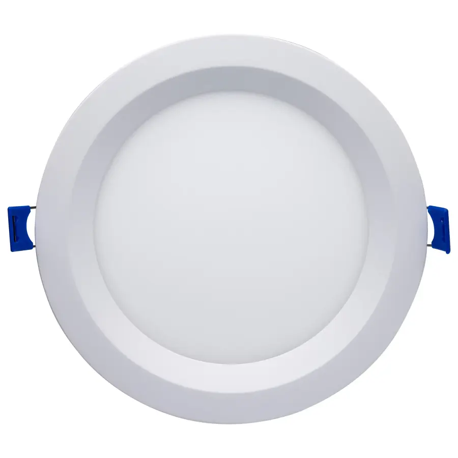 12 Watt - LED Direct Wire - Low Profile Regress Baffle Downlight - 6 Inch Round - Starfish IOT - Tunable White and RGB - 120 Volt - 90 CRI - White Finish - Image 2