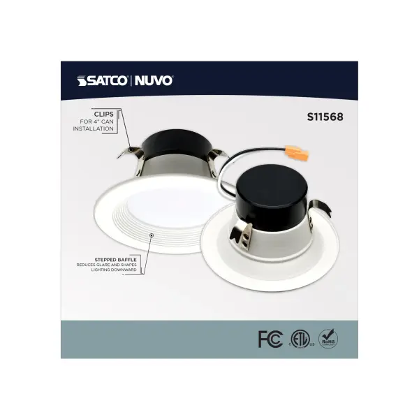 10.5 Watt - LED Retrofit Downlight - 4 Inch Round - Starfish IOT - RGB & Tunable White - 120 Volt - 90 CRI - White Finish - Image 8