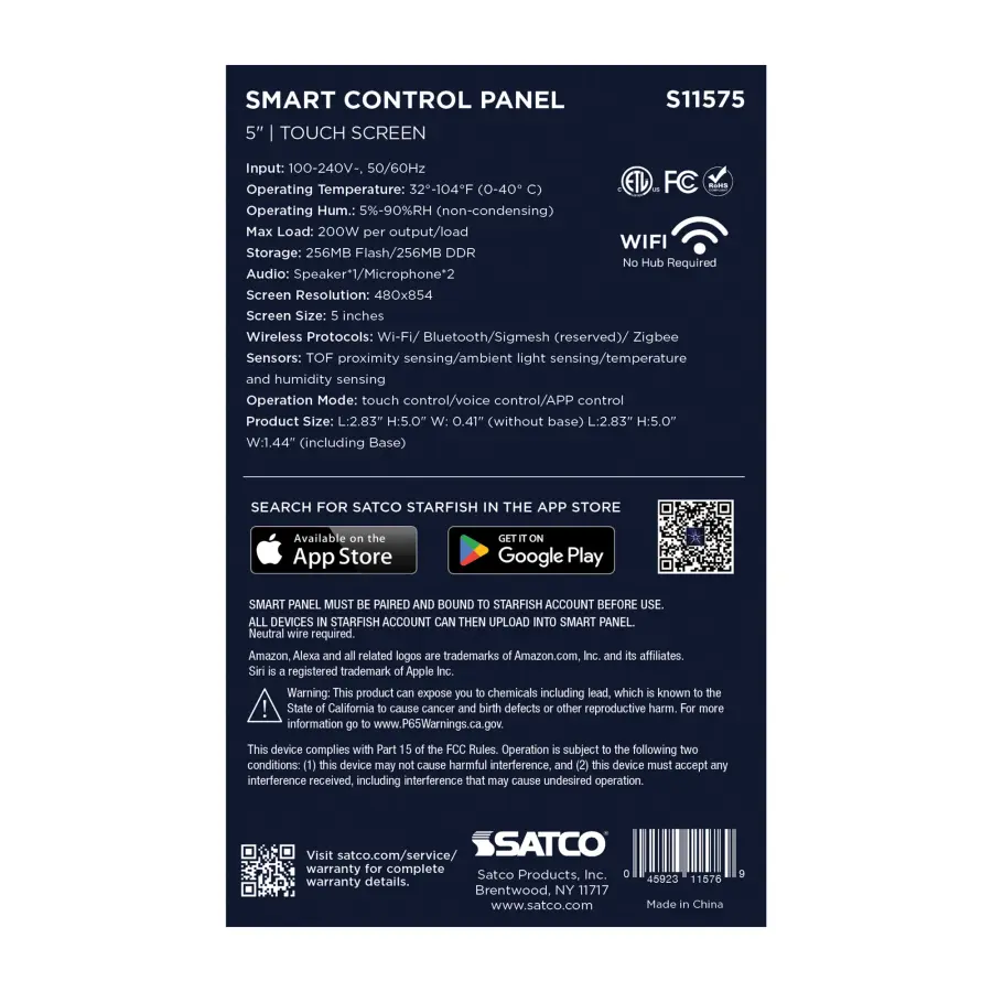 Starfish - 5 Inch - In-Wall Control Panel - Image 16