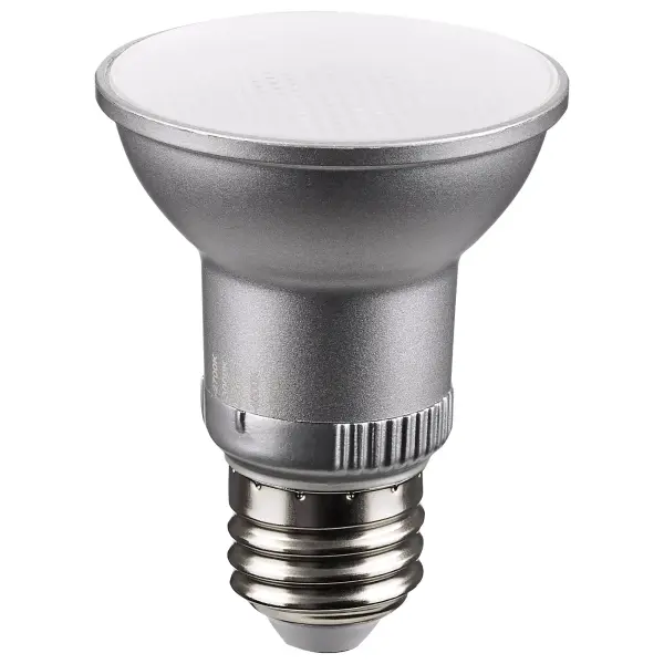 5.5 Watt PAR20 LED - Medium Base - Silver Finish - CCT Selectable - 120 Volt - 40 Degree Beam Angle - Image 1