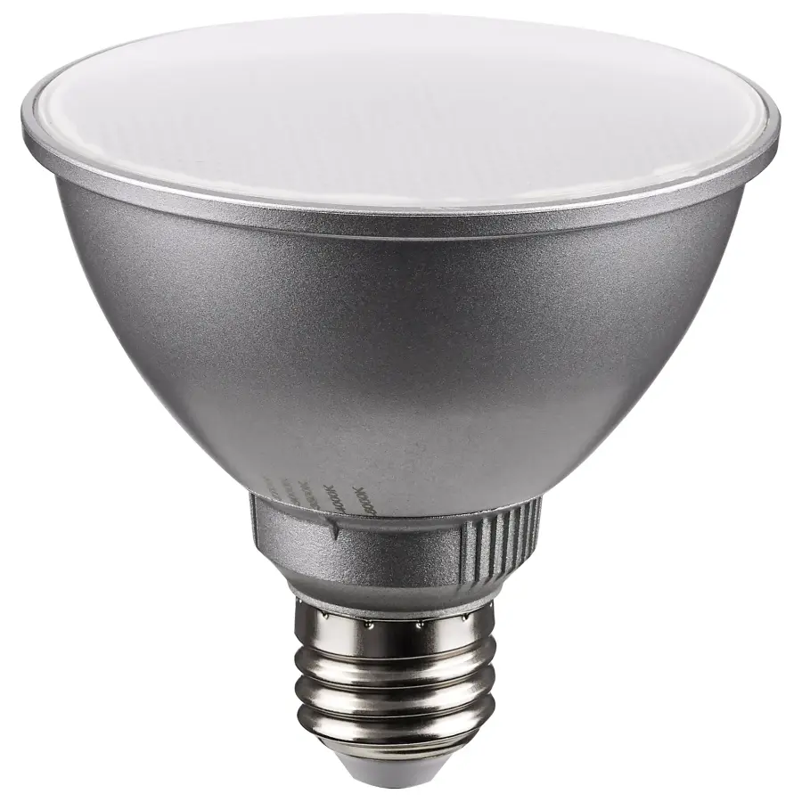 11 Watt PAR30SN LED - Medium Base - Silver Finish - CCT Selectable - 120 Volt - 40 Degree Beam Angle - Image 1