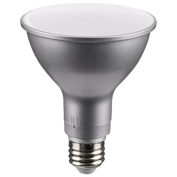 11 Watt PAR30LN LED - Medium Base - Silver Finish - CCT Selectable - 120 Volt - 60 Degree Beam Angle - Image 1