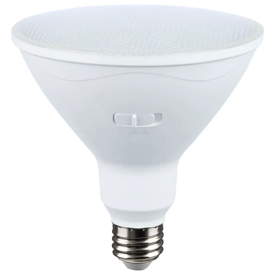 25 Watt PAR38 LED - 3000K/5000K CCT Selectable - High Lumen - Medium Base - White Finish - 120 Volt - Image 1