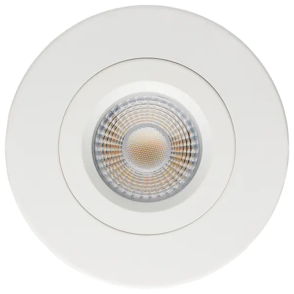 12 Watt LED Direct Wire Downlight - Gimbaled - 4 Inch - CCT Selectable - Round - Remote Driver - White Finish - 850 Lumens - 120 Volt - Image 4