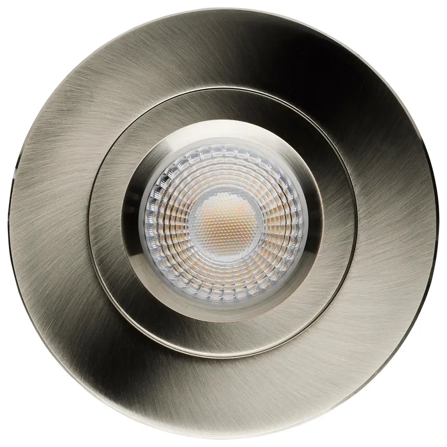 12 Watt LED Direct Wire Downlight - Gimbaled - 4 Inch - CCT Selectable - Round - Remote Driver - Brushed Nickel Finish - 850 Lumens - 120 Volt - Image 4