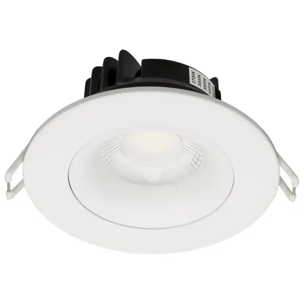 12 Watt LED Direct Wire Downlight - Gimbaled - 3.5 Inch - CCT Selectable - Round - Remote Driver - White Finish - 840 Lumens - 120 Volt - Image 3