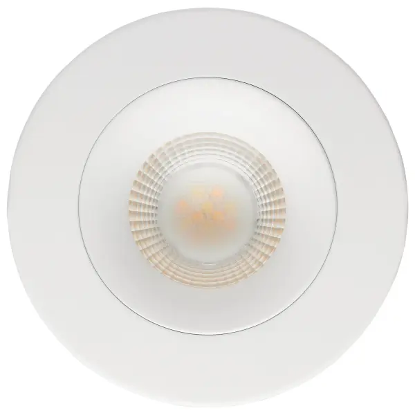 12 Watt LED Direct Wire Downlight - Gimbaled - 3.5 Inch - CCT Selectable - Round - Remote Driver - White Finish - 840 Lumens - 120 Volt - Image 4