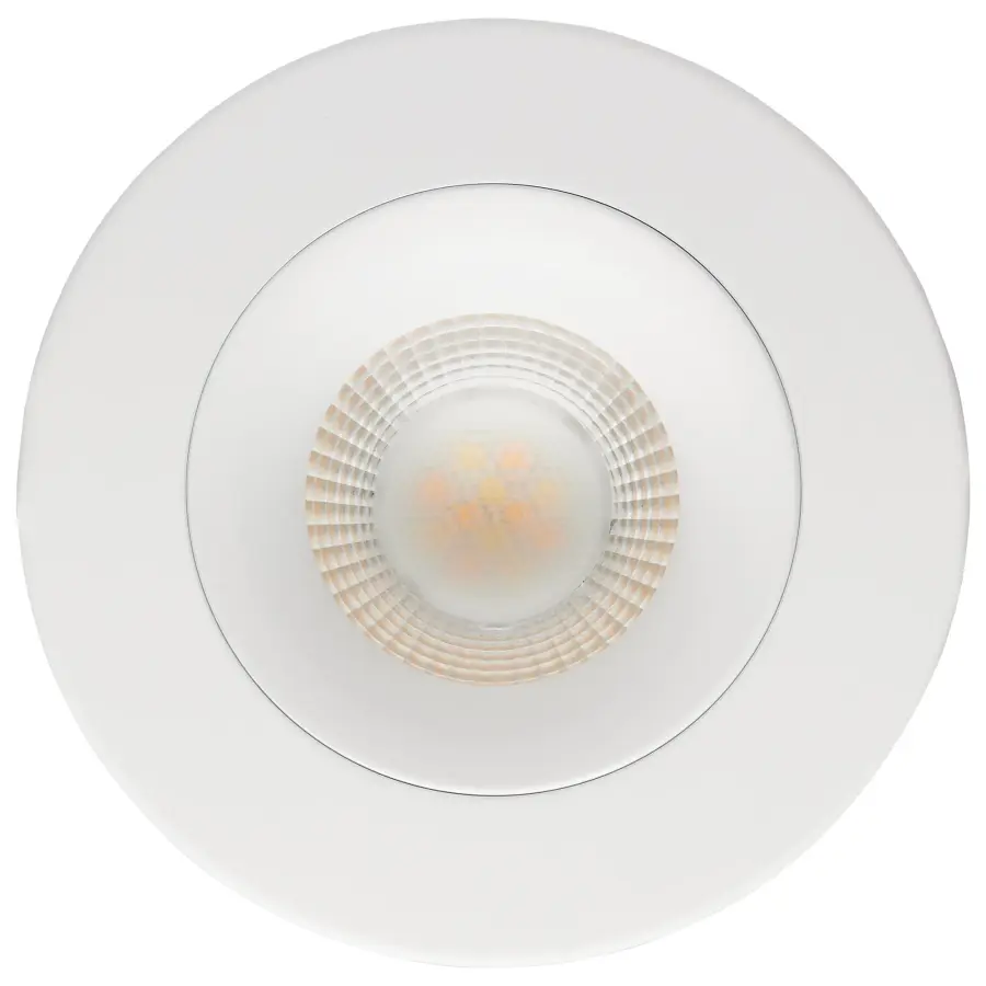 12 Watt LED Direct Wire Downlight - Gimbaled - 3.5 Inch - CCT Selectable - Round - Remote Driver - White Finish - 840 Lumens - 120 Volt - Image 4