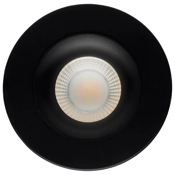 12 Watt LED Direct Wire Downlight - Gimbaled - 3.5 Inch - CCT Selectable - Round - Remote Driver - Black Finish - 840 Lumens - 120 Volt - Image 4