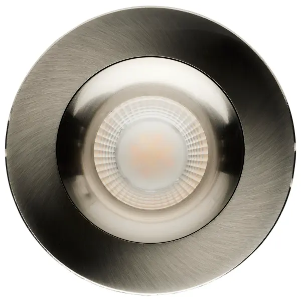 12 Watt LED Direct Wire Downlight - Gimbaled - 3.5 Inch - CCT Selectable - Round - Remote Driver - Brushed Nickel Finish - 840 Lumens - 120 Volt - Image 4