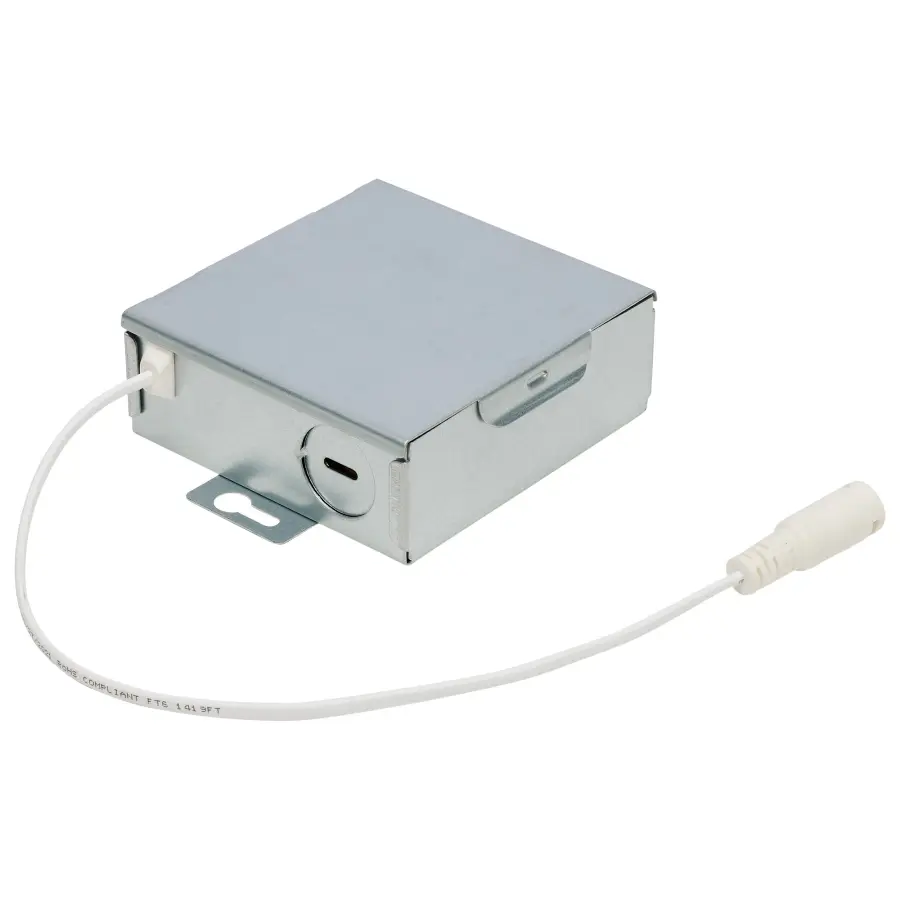 12 Watt LED Direct Wire Downlight - Gimbaled - 3.5 Inch - CCT Selectable - Square - Remote Driver - Brushed Nickel Finish - 840 Lumens - 120 Volt - Image 6