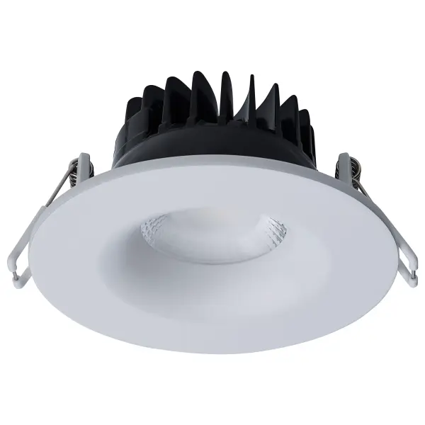 10 Watt LED Direct Wire Downlight - Remote Driver - CCT Selectable - Dimmable - Round - White Finish - Image 7