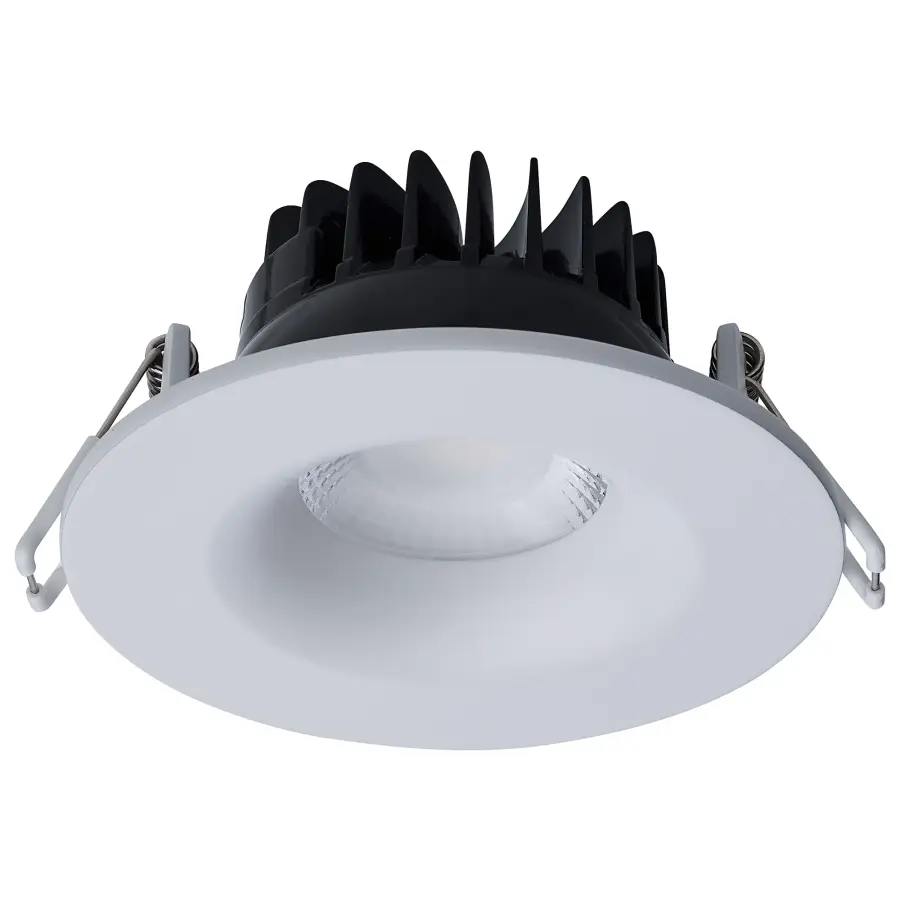 10 Watt LED Direct Wire Downlight - Remote Driver - CCT Selectable - Dimmable - Round - White Finish - Image 7