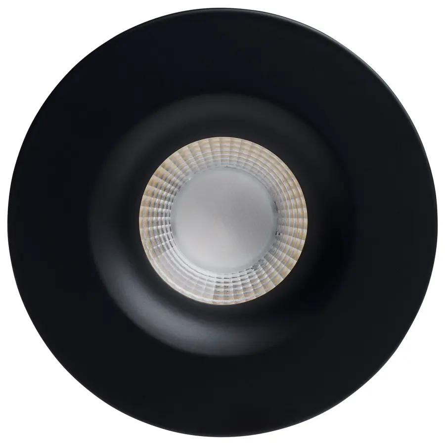 10 Watt LED Direct Wire Downlight - Remote Driver - CCT Selectable - Dimmable - Round - Black Finish - Image 3