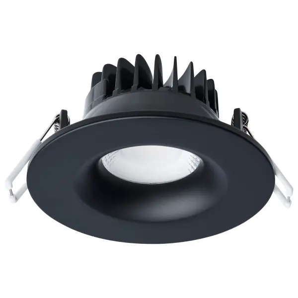 10 Watt LED Direct Wire Downlight - Remote Driver - CCT Selectable - Dimmable - Round - Black Finish - Image 7