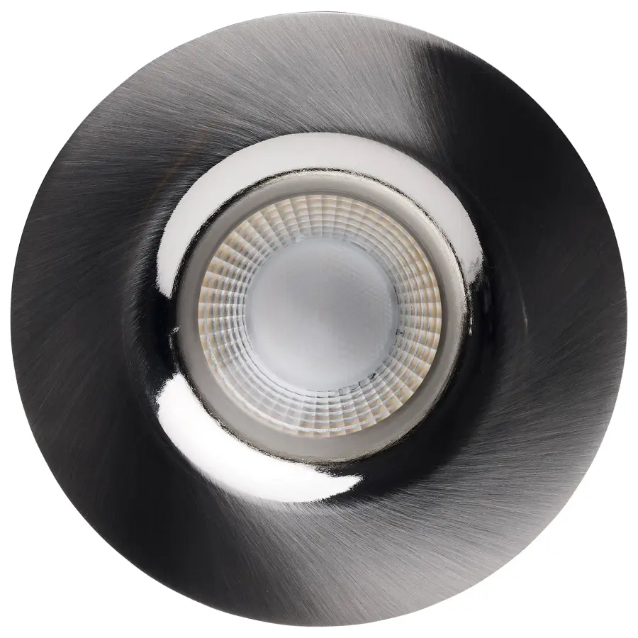 10 Watt LED Direct Wire Downlight - Remote Driver - CCT Selectable - Dimmable - Round - Brushed Nickel Finish - Image 3