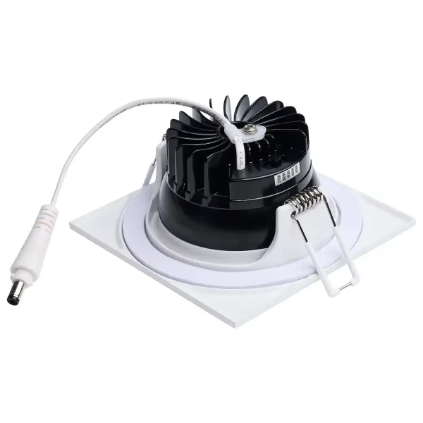 SATCO NUVO's LED Architectural Downlights with Remote Driver offers an option for a small aperture aesthetic with the energy savings of LED technology. The 40-degree beam angle provides focused illumination while creating the ambiance of your choice with five CCT choices from warm 2700K to cool 5000K at installation. Choose from round or square trims in white, black, or brushed nickel to easily complement any décor. - alternate view
