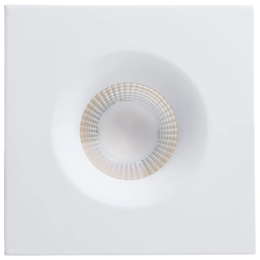 10 Watt LED Direct Wire Downlight - Remote Driver - CCT Selectable - Dimmable - Square - White Finish - Image 3