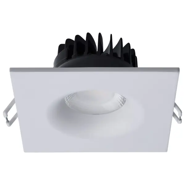 10 Watt LED Direct Wire Downlight - Remote Driver - CCT Selectable - Dimmable - Square - White Finish - Image 7