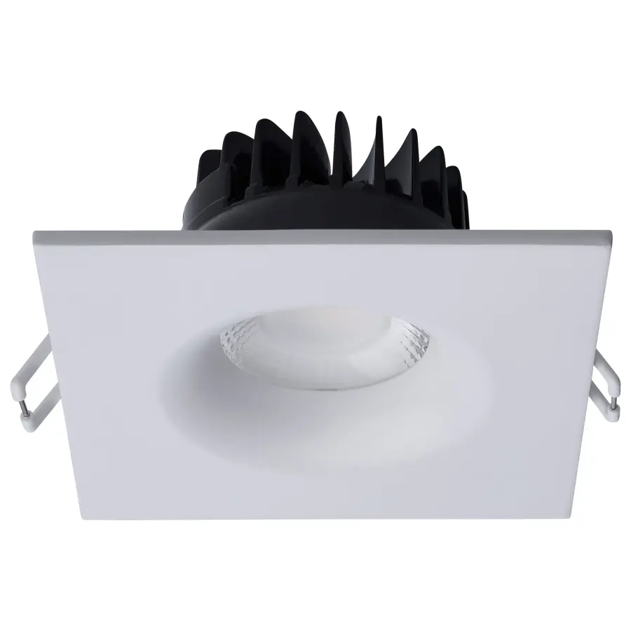 10 Watt LED Direct Wire Downlight - Remote Driver - CCT Selectable - Dimmable - Square - White Finish - Image 7