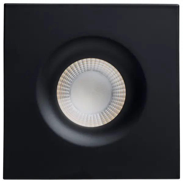 10 Watt LED Direct Wire Downlight - Remote Driver - CCT Selectable - Dimmable - Square - Black Finish - Image 3