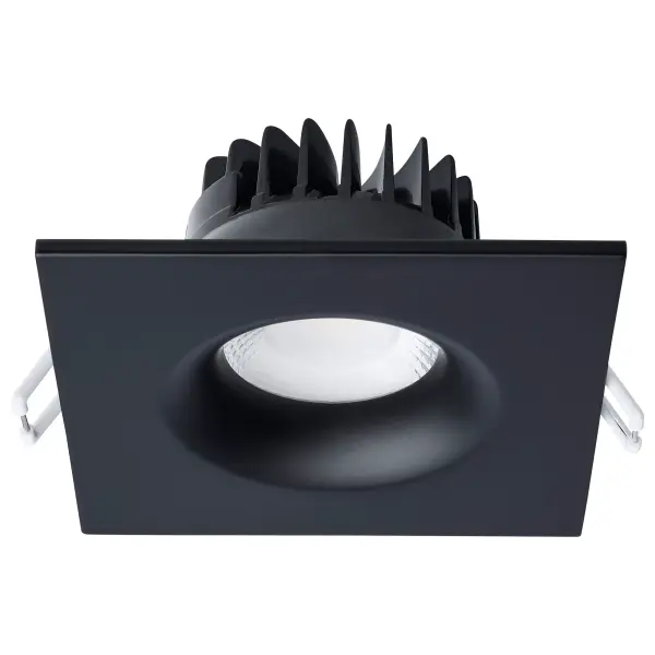 10 Watt LED Direct Wire Downlight - Remote Driver - CCT Selectable - Dimmable - Square - Black Finish - Image 7