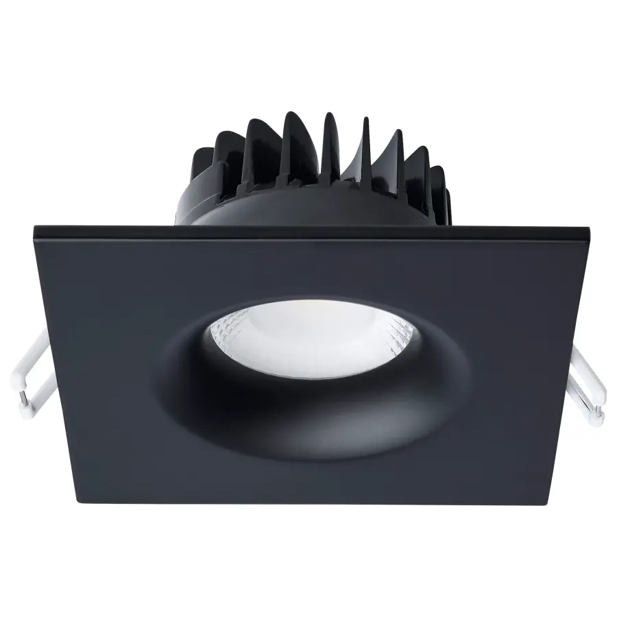 10 Watt LED Direct Wire Downlight - Remote Driver - CCT Selectable - Dimmable - Square - Black Finish - Image 7