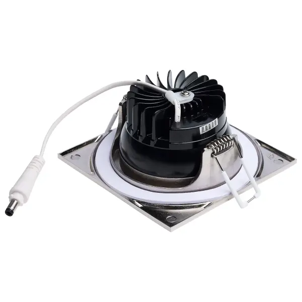 SATCO NUVO's LED Architectural Downlights with Remote Driver offers an option for a small aperture aesthetic with the energy savings of LED technology. The 40-degree beam angle provides focused illumination while creating the ambiance of your choice with five CCT choices from warm 2700K to cool 5000K at installation. Choose from round or square trims in white, black, or brushed nickel to easily complement any décor. - alternate view