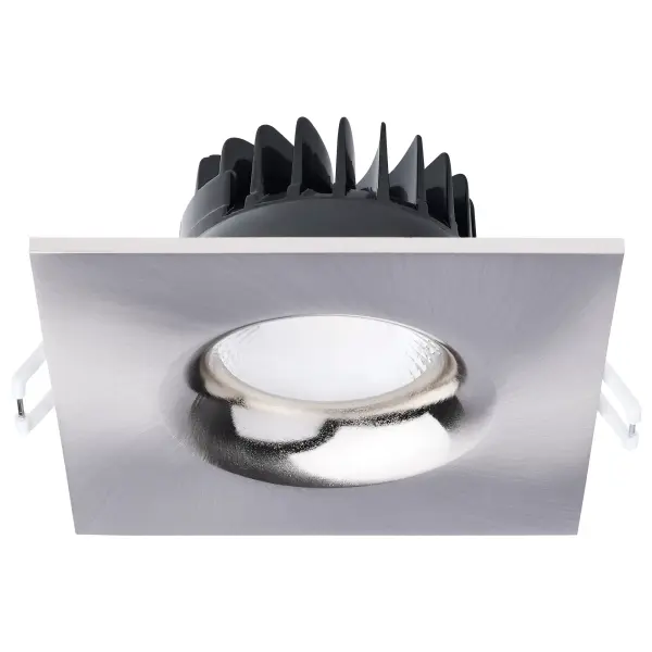 10 Watt LED Direct Wire Downlight - Remote Driver - CCT Selectable - Dimmable - Square - Brushed Nickel Finish - Image 7