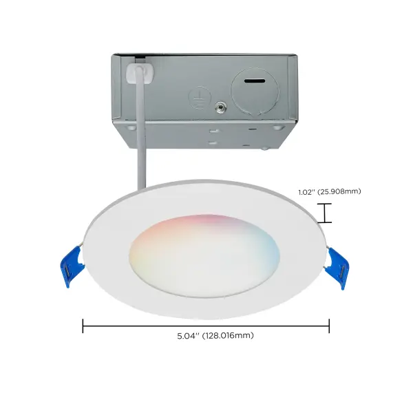 Starfish - 8 Watt LED Direct Wire Downlight - 4-Inch - Remote Driver - RGBTW - Round - White Finish - Image 13