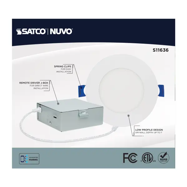 Starfish - 8 Watt LED Direct Wire Downlight - 4-Inch - Remote Driver - RGBTW - Round - White Finish - Image 7
